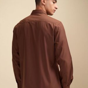 Highlander Men’s Slim Fit Formal Shirt | Solid Formal Shirt for Men | Comfortable Fabric | Stylish Design for Everyday Use & Office Wear
